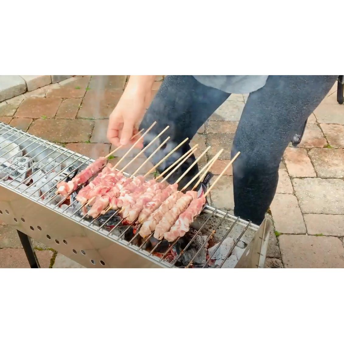Extra Large Arrosticini BBQ & Grill (45") Made in Italy -  This Grill is for Making Authentic Arrosticini Italian Lamb Skewers from the Abruzzo Region of Italy