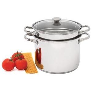 Catering Line Stainless Steel Pasta Pot Set - 24cm / 7 lt-Cookware-Catering Line-Consiglio's Kitchenware-USA