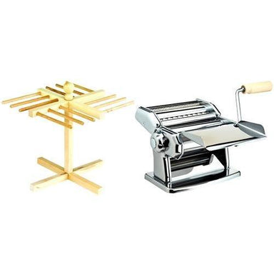 Imperia SP 150 Manual Pasta Maker & Wooden Pasta Drying Rack-Specialty Food Prep-Imperia-Consiglio's Kitchenware-USA