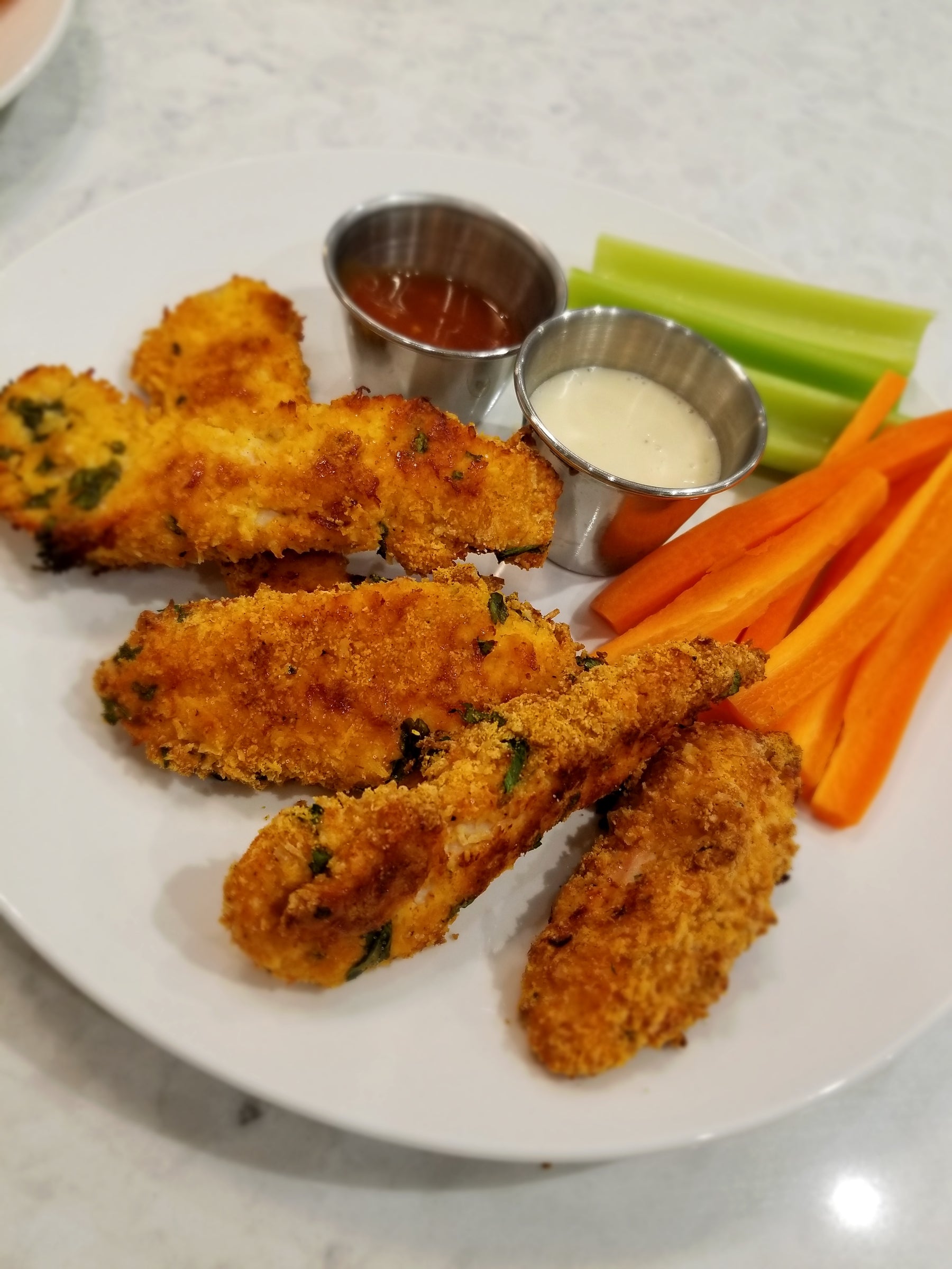 Gluten Free Almond Coconut Chicken Tenders by Chef Angela Consiglio