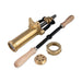 Bottene Bigolaro Premium Hand Pasta Extruder with Rigatoni and Spaghetti 2.5 mm Brass Dies Made in Italy handles