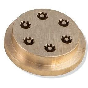 Bottene Bigolaro Premium Hand Pasta Extruder with Rigatoni and Spaghetti 2.5 mm Brass Dies Made in Italy Dies USA