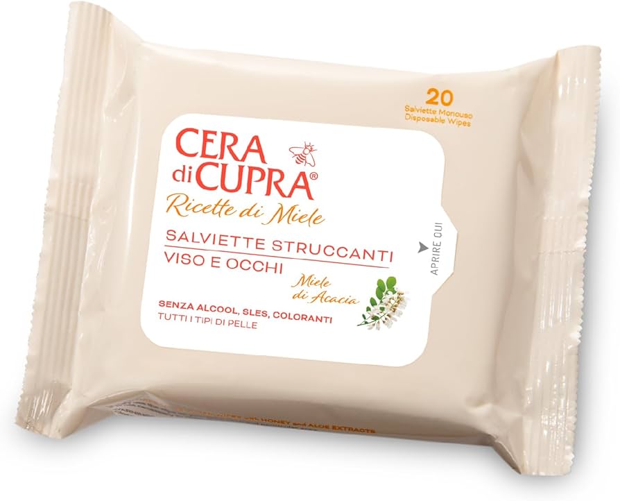 Cera di Cupra Make-Up Remover Wipes for Face and Eyes