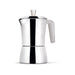 Giannini TUA - 6 cup Stainless Steel Stove Top Espresso Maker (White Handle)