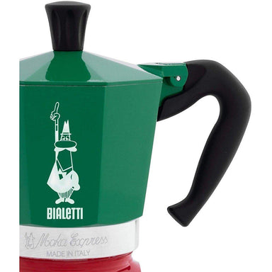 Bialetti 6 Cup Stovetop Espresso Maker Tricolour Handle USA
