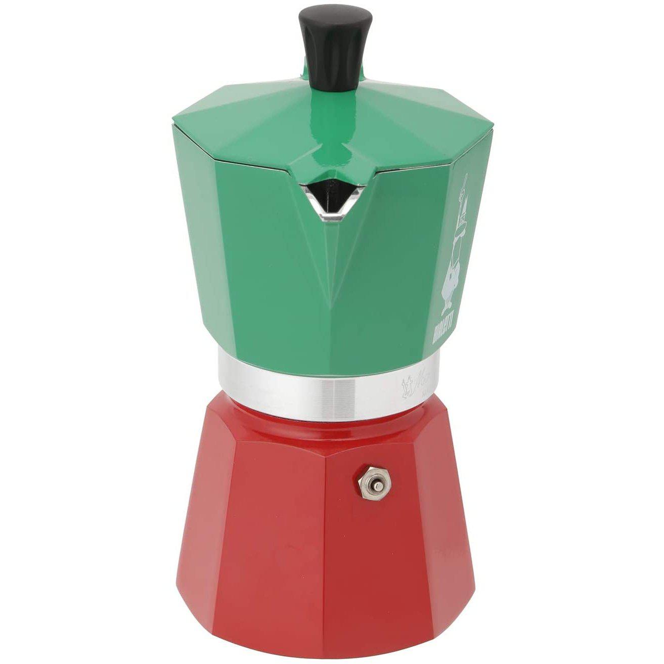 Bialetti 6 Cup Stovetop Espresso Maker Tricolour USA