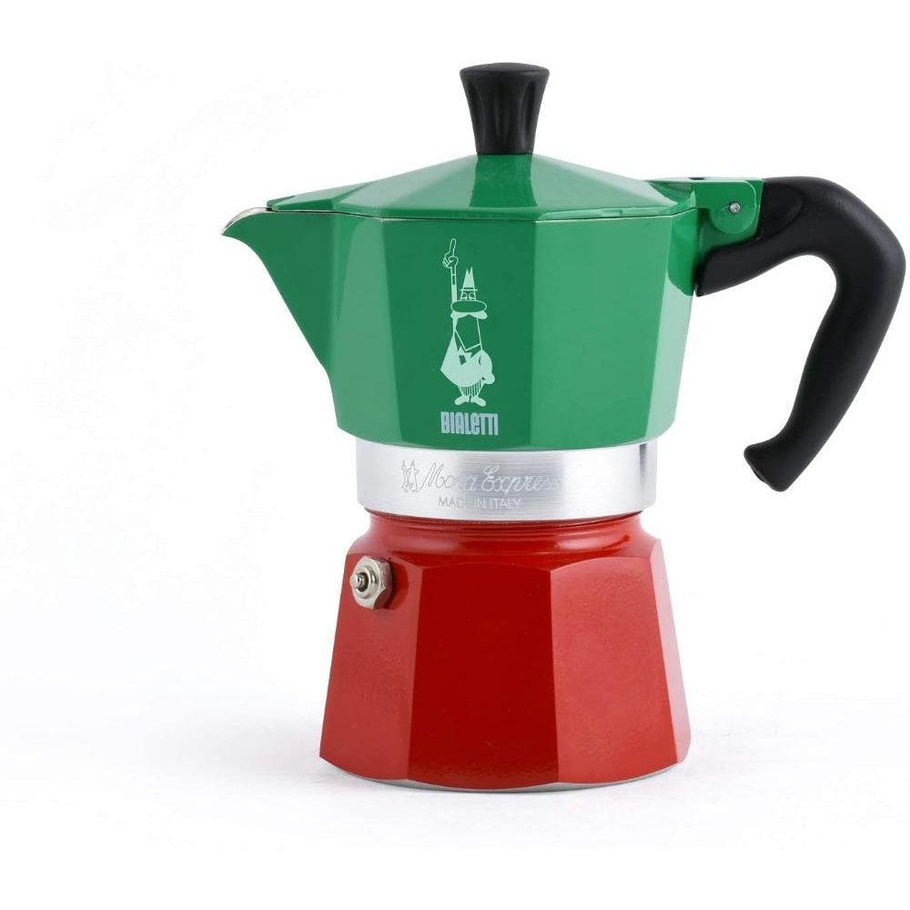Bialetti 3 Cup Stovetop Espresso Maker Tricolour USA