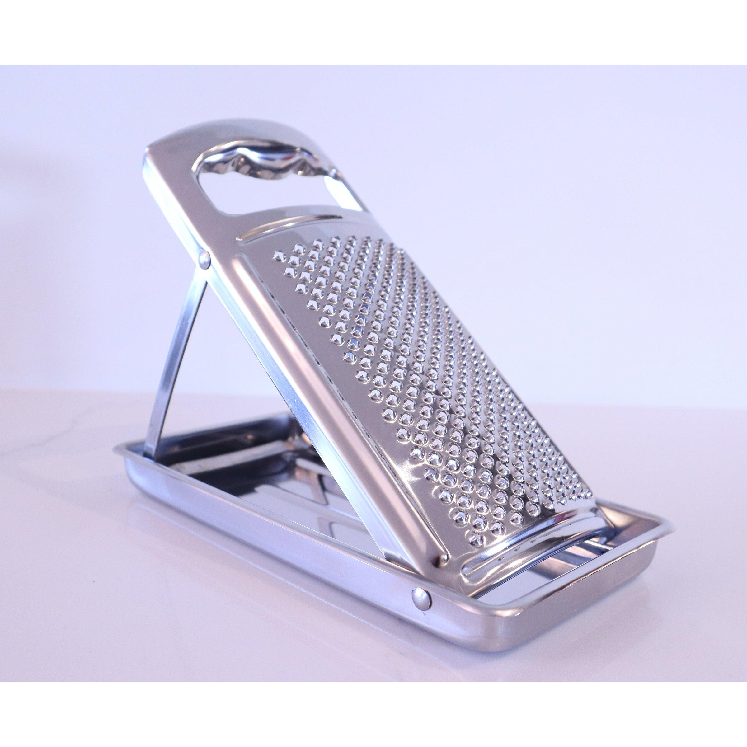 Eppicotispai Stainless Steel Cheese Grater with Case and Handle USA