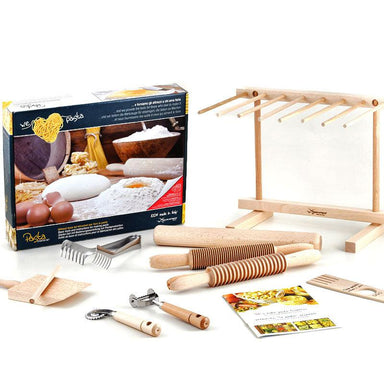 Eppicotispai Ultimate Pasta Starter Kit - Made in Italy from Aluminum and Wood