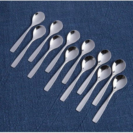 Couture 12 Piece Stainless Steel Espresso Spoons With Gift Box 