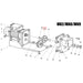 Fabio Leonardi Cast Iron Drive Gear For MR0/MR2/MR7/MR8/MR9 - 0.3HP/0.5HP/1HP Diagram USA