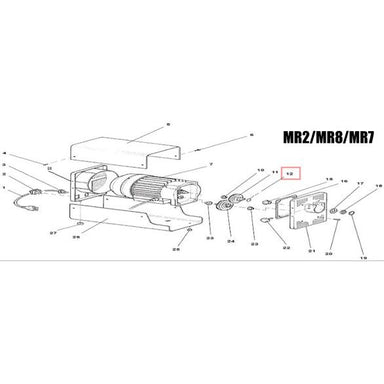 Fabio Leonardi MR2/MR7/MR8 O-Ring for Motor Diagram
