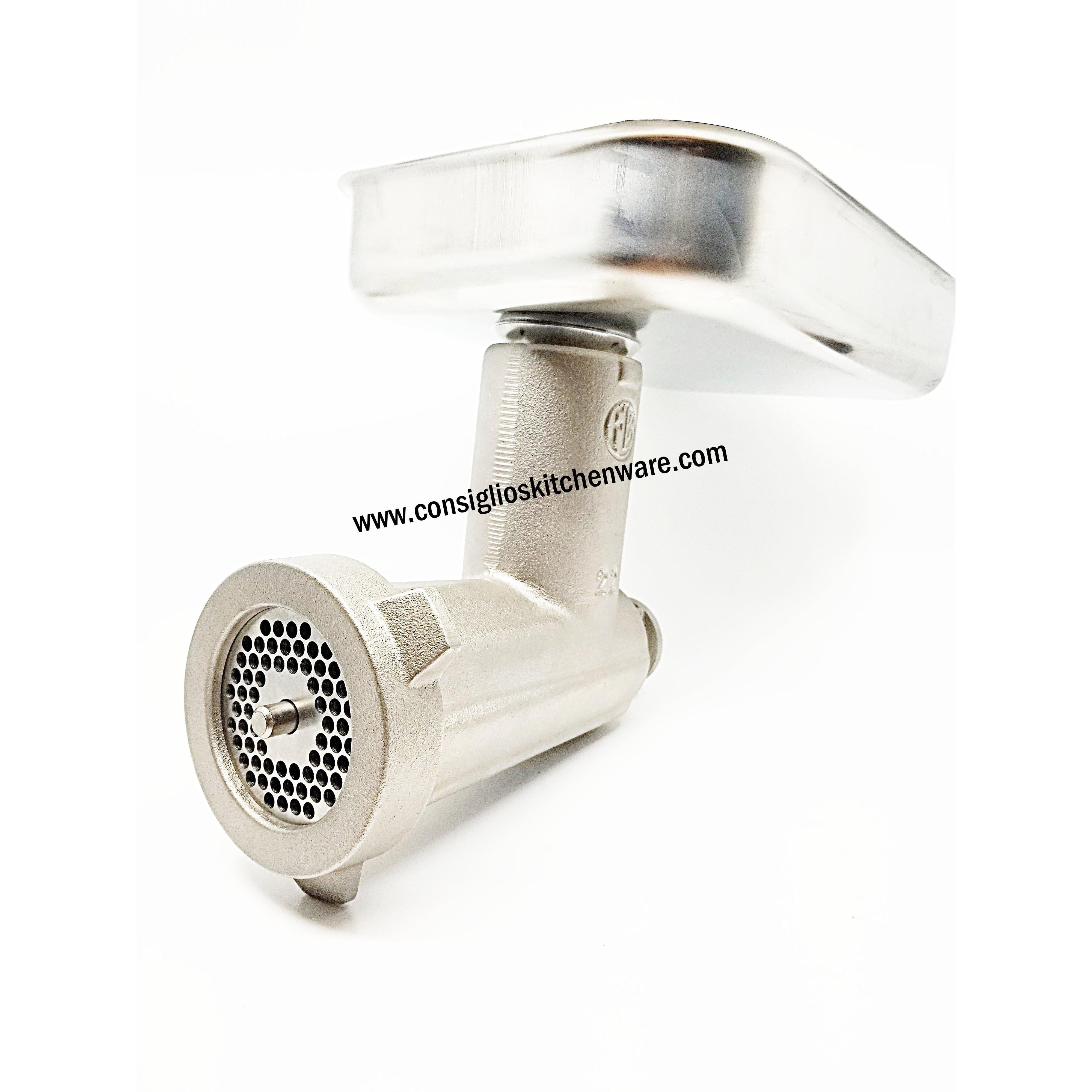 Fabio Leonardi TC22 Meat Grinder Attachment Side View USA