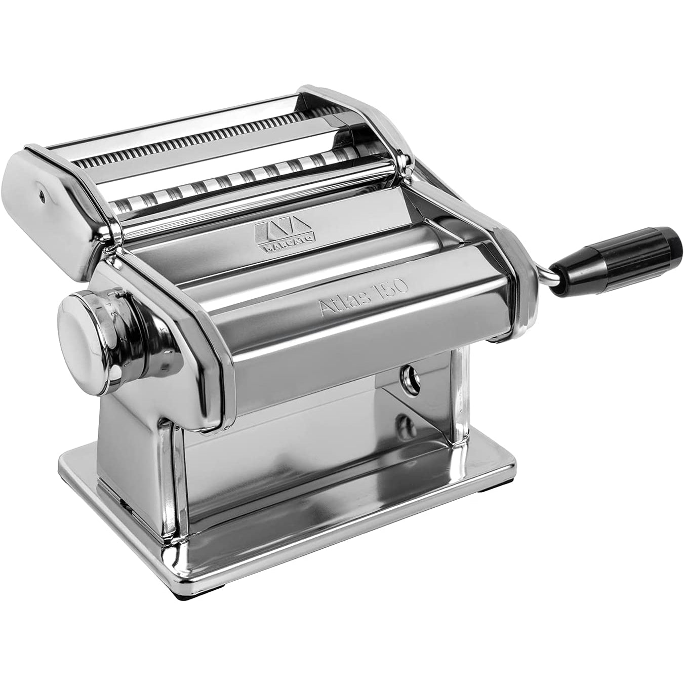 Marcato Atlas 150 Pasta Maker with Cutter, Hand Crank, and Instruction Manual