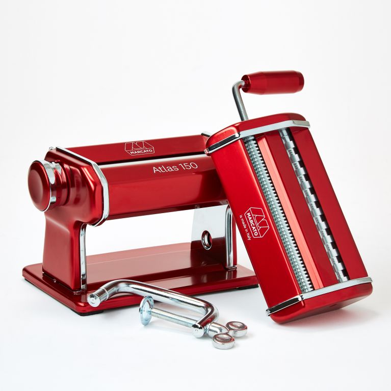 Marcato Atlas 150 Pasta Machine in Red — Las Cosas Kitchen Shoppe