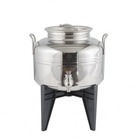 Sansone Jewel 0.52 gal Fusti 18/10 Stainless Steel Canister with Spigot – NSF for Olive Oil and More – Made in Italy