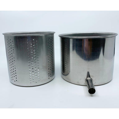 Small Vegetable / Fruit Press 5" - 2 Litre Torchietto Made in Italy Baskets (Perforated and Solid)