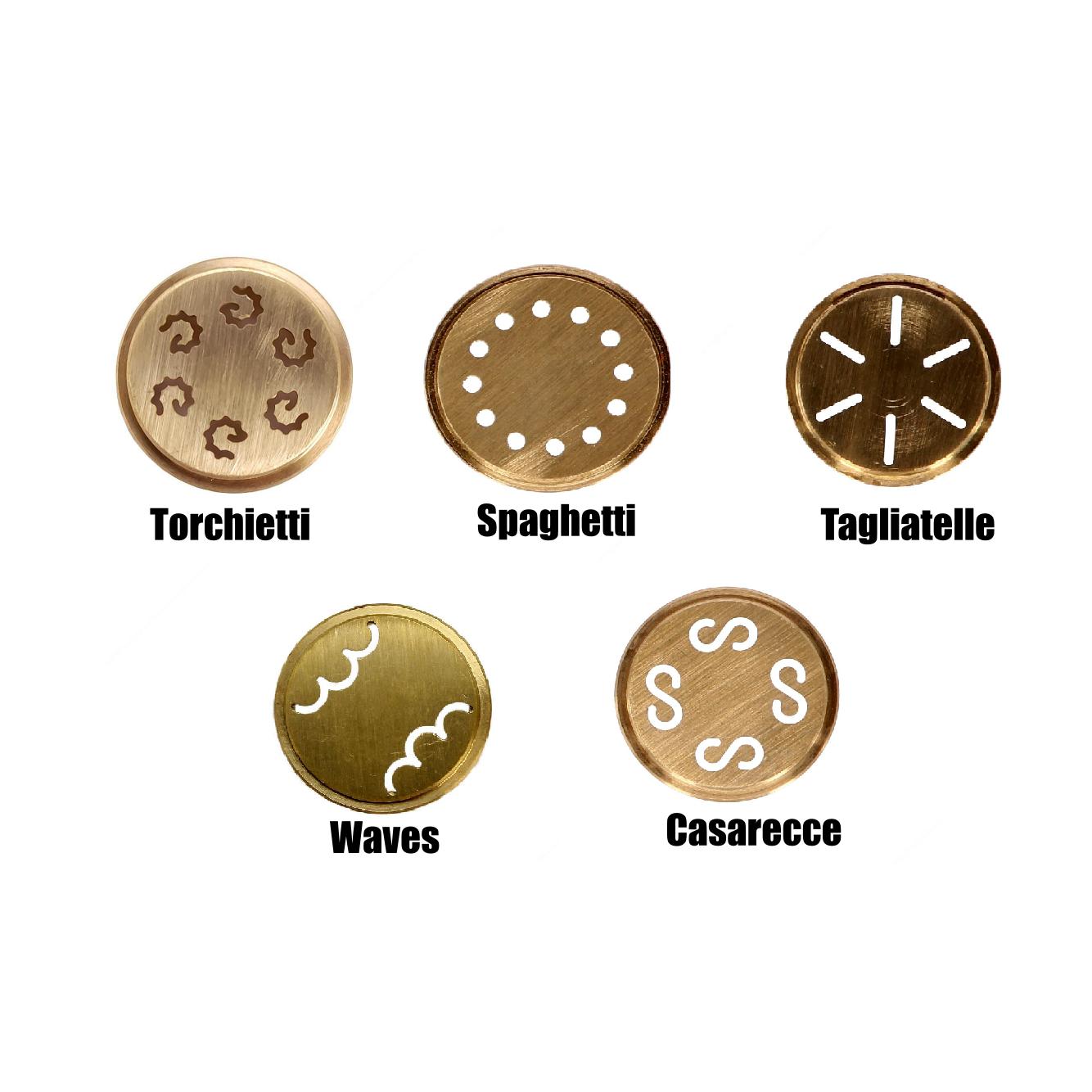 Leonardo Premium Torkio Pasta Extruder Made in Italy with Brass