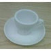Armand Lebel 6 Piece Espresso Cup & Saucer Set - Tall Plain White-Espresso Machines,Tabletop-us-consiglios-kitchenware.com-Consiglio's Kitchenware-USA