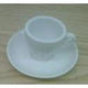 Armand Lebel 6 Piece Espresso Cup & Saucer Set - Tall Plain White-Espresso Machines,Tabletop-us-consiglios-kitchenware.com-Consiglio's Kitchenware-USA