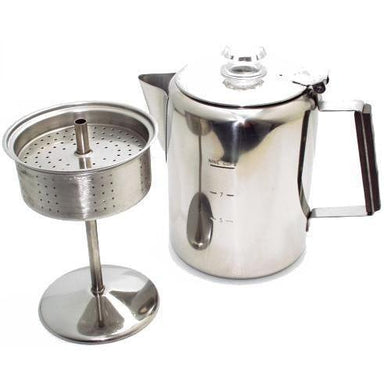 Bass Pro Shops Stainless Steel Stovetop Percolator - 6 Cup