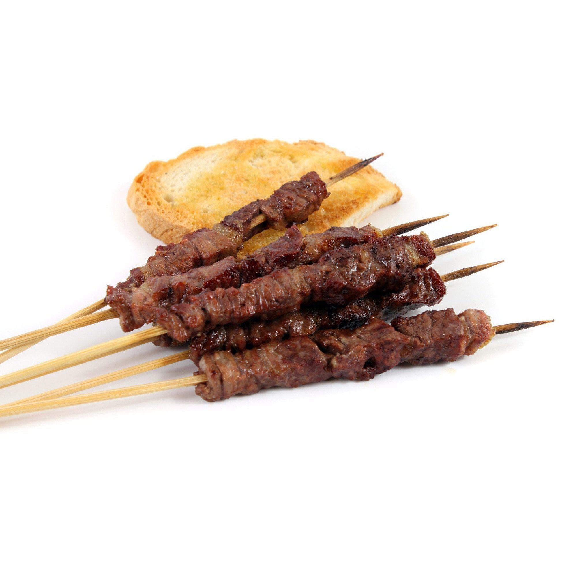 Orso Chef CUBO ARROSTICINI INOX 64 - 70 stecconi – 1 coltello- per  Produzione di Arrosticini , Spiedini Carne, Pesce, Frutta, Kebab, Barbecue  Souvlaky : : Casa e cucina