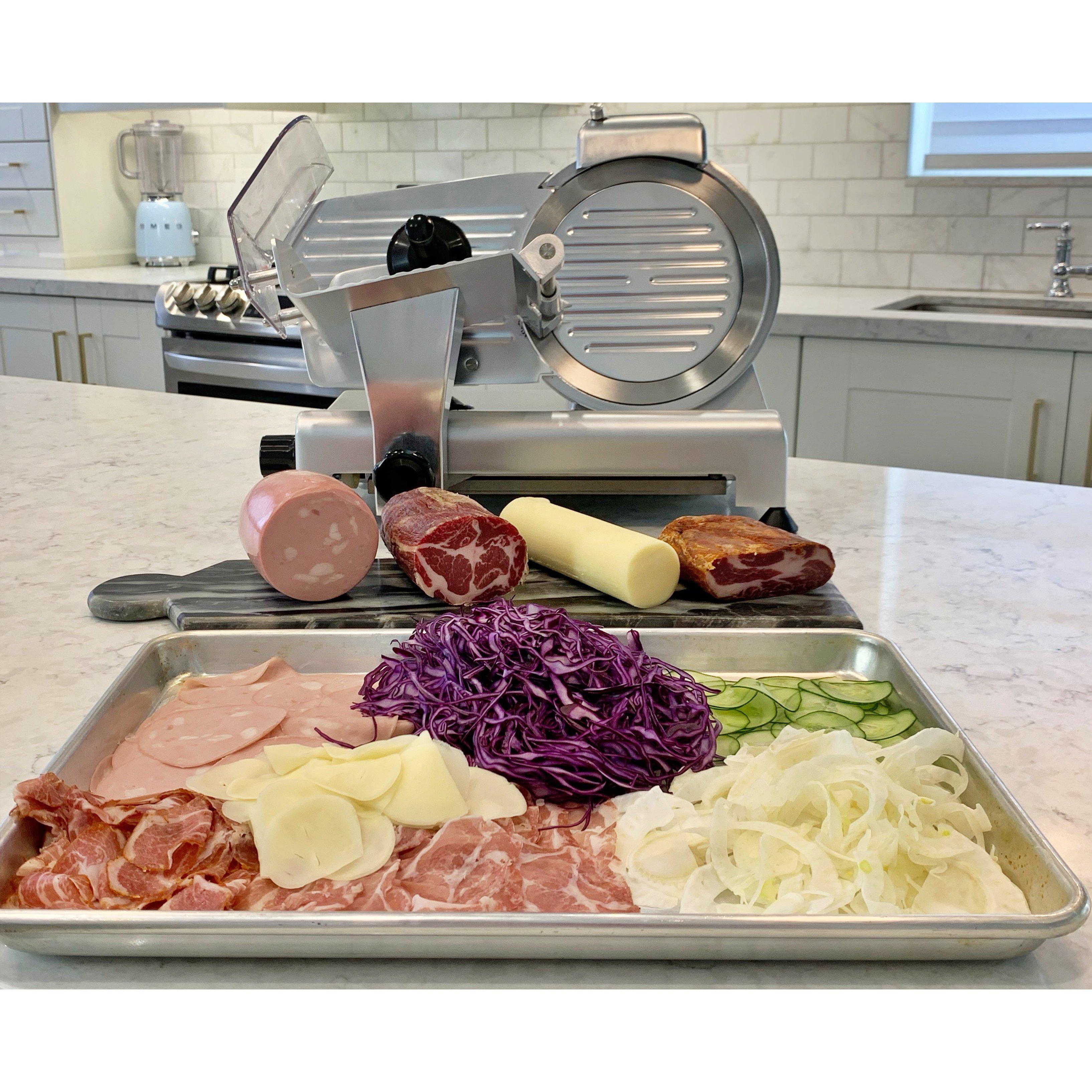 195ES - 7" Blade / .20HP  Professional Semi Automatic Meat Slicer Sliced Vegetables and Meats USA
