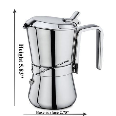 Vev Vigano 6 Cup Italian Moka Electric Espresso Maker — Consiglio's  Kitchenware
