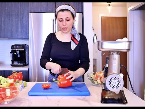 How to Make Portuguese Hot Red Pepper Paste with Fabio Leonardi Grinder USA