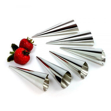 PASTRY HORN MOLDS, CONE SHAPED 6 PACK