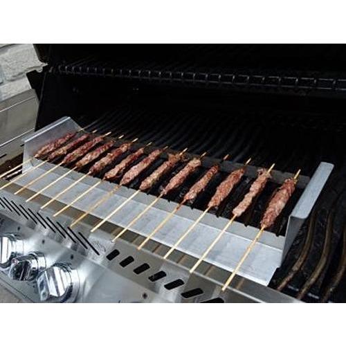 Stainless Steel Arrosticini Grill Top for BBQ - Makes 22 Arrosticini Italian Lamb Skewers